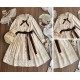 Miss Point Forest Picture Book 3.0 Lantern Sleeve Short and Long Sleeve OP(Reservation/3 Colours/Full Payment Without Shipping)